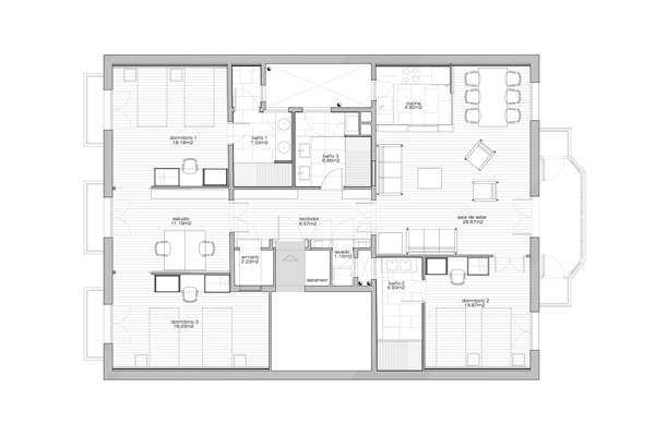 Casa Capella 2. Barcelona, España.