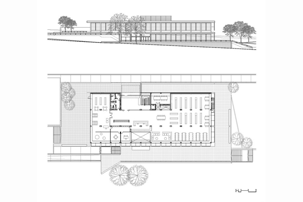 Biblioteca y escuela de adultos.Cunit, Tarragona, España.