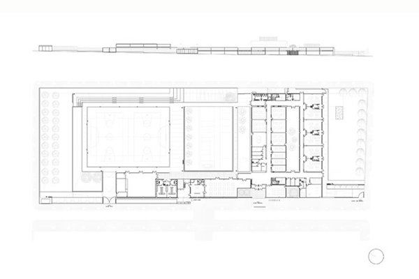 Centro de educación infantil y primaria. Palafurgell, Girona, España.